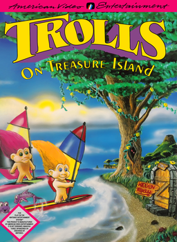 Trolls on Treasure Island (USA) (Unl) box art